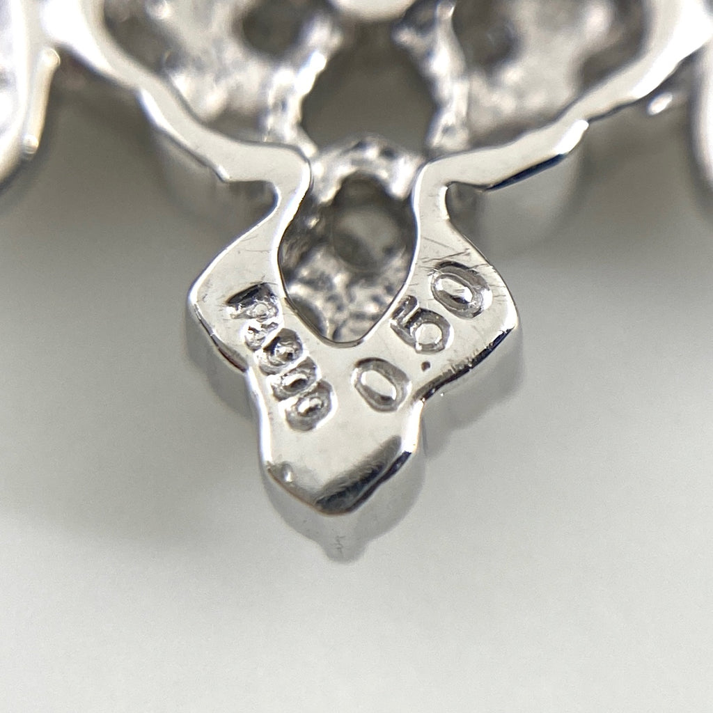 メレダイヤ デザインネックレス プラチナ ペンダント ネックレス Pt900 Pt850 ダイヤモンド レディース 【中古】nbjwl
