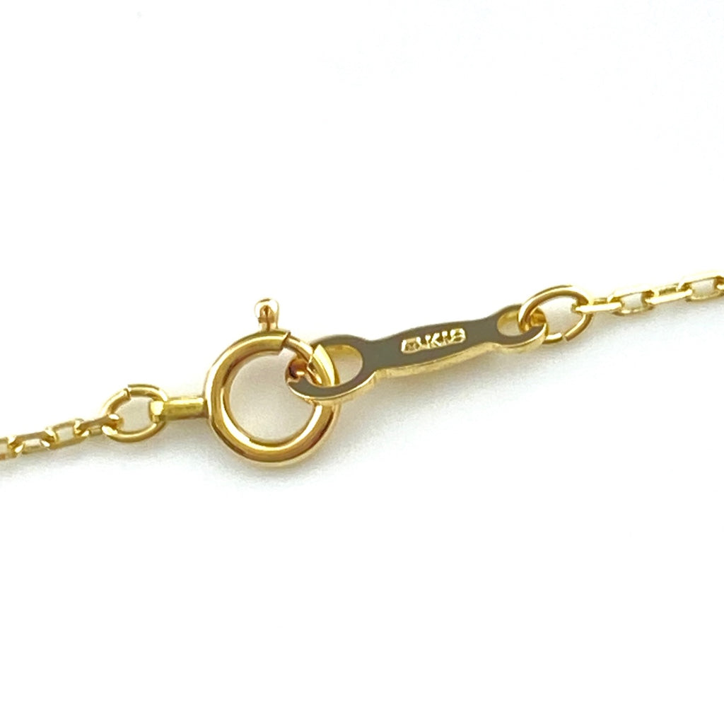 ミキモト パール デザインネックレス YG イエローゴールド ペンダント 真珠 ネックレス K18 パール レディース 【中古】brjwl
