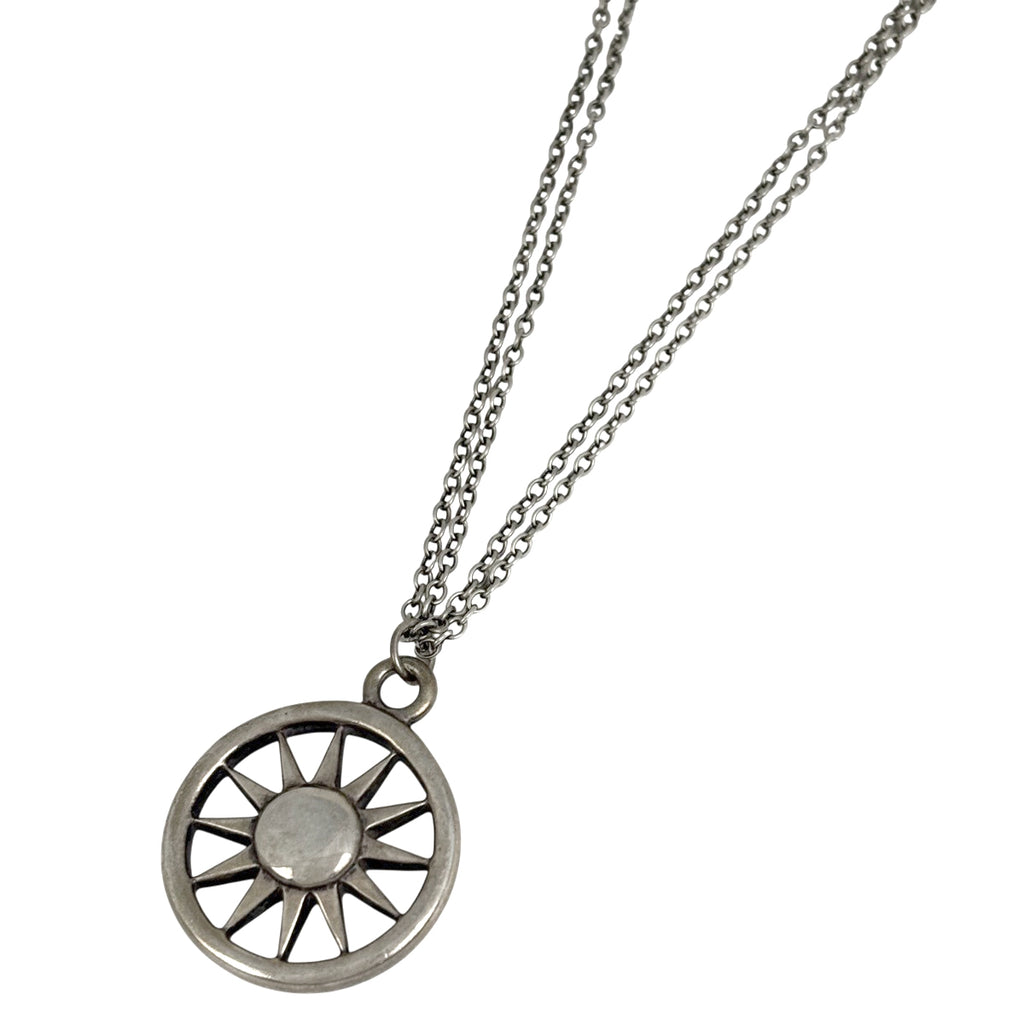 ティファニー デザイン ネックレス サン 太陽 ネックレス シルバー925 シルバー レディース 【中古】bracc