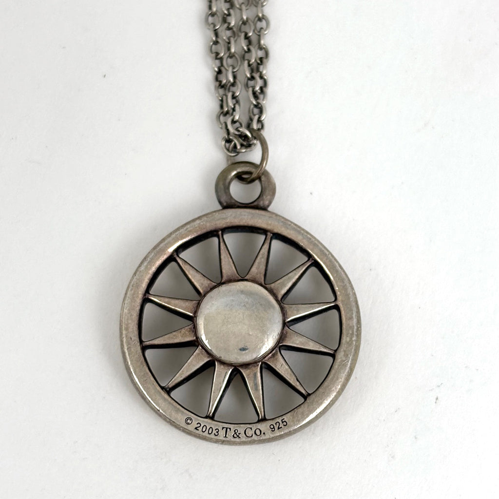 ティファニー デザイン ネックレス サン 太陽 ネックレス シルバー925 シルバー レディース 【中古】bracc