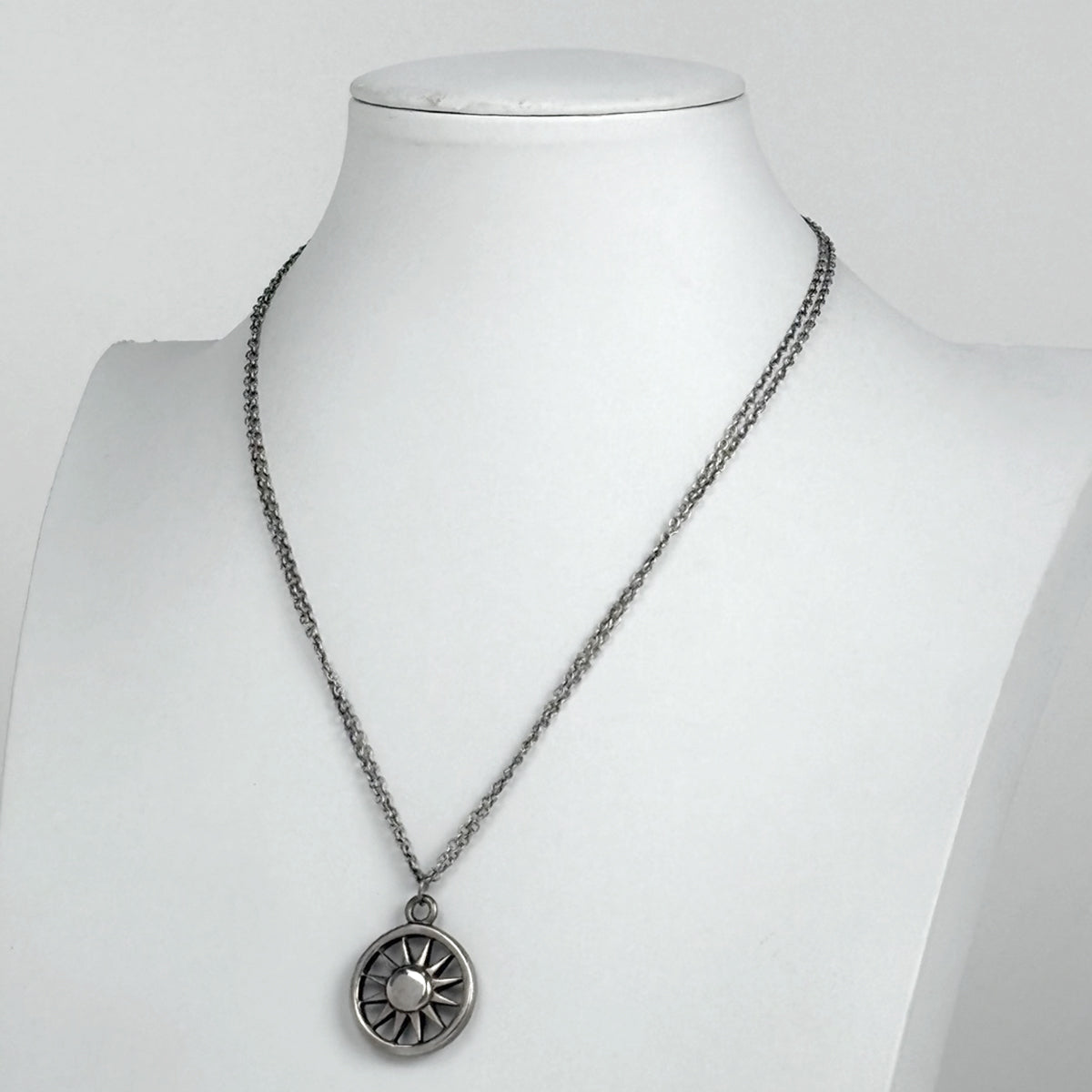 ティファニー デザイン ネックレス サン 太陽 ネックレス シルバー925