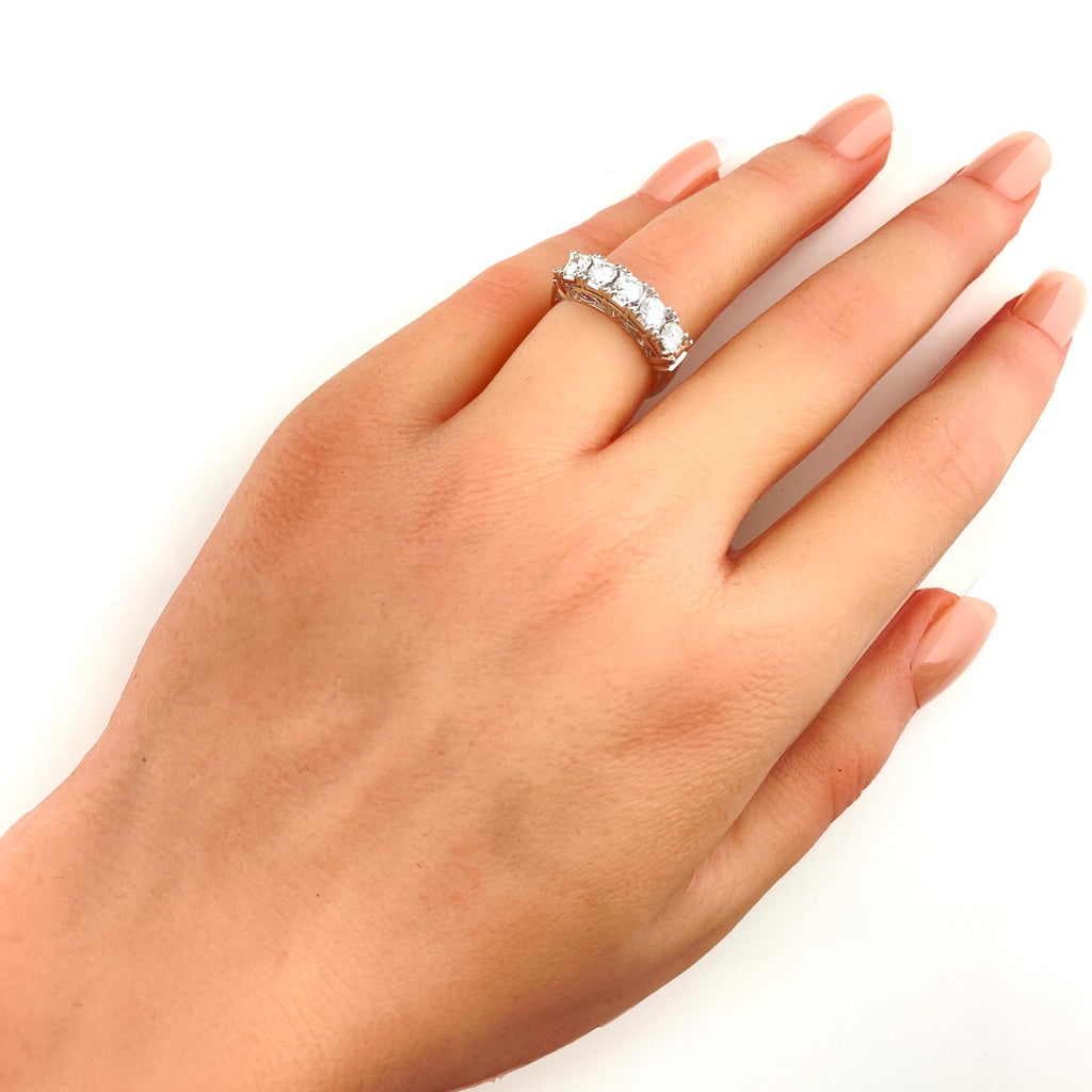 メレダイヤ デザインリング プラチナ 指輪 リング 10.5号 Pt900 ダイヤモンド レディース 【中古】nbjwl