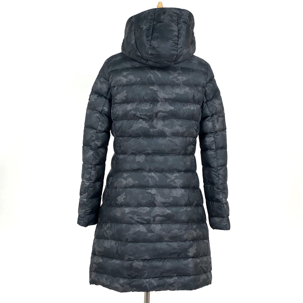 タトラス 迷彩柄 ダウンコート LTA18A4633 ダブルファスナー リバーシブル アウター ダウンコート ブラック レディース 【中古】brapp