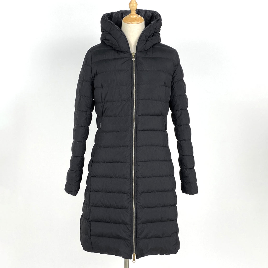 タトラス 迷彩柄 ダウンコート LTA18A4633 ダブルファスナー リバーシブル アウター ダウンコート ブラック レディース 【中古】brapp