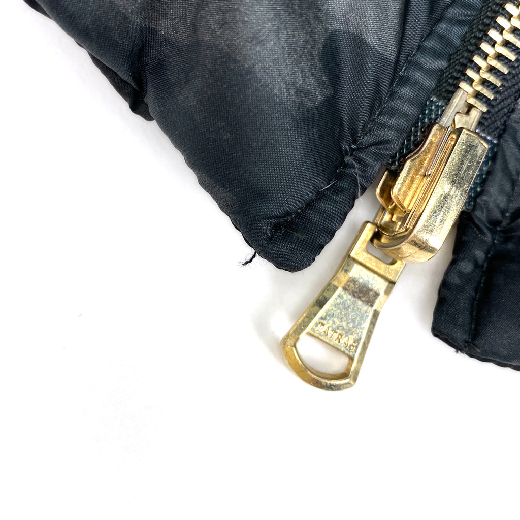 タトラス 迷彩柄 ダウンコート LTA18A4633 ダブルファスナー リバーシブル アウター ダウンコート ブラック レディース 【中古】brapp