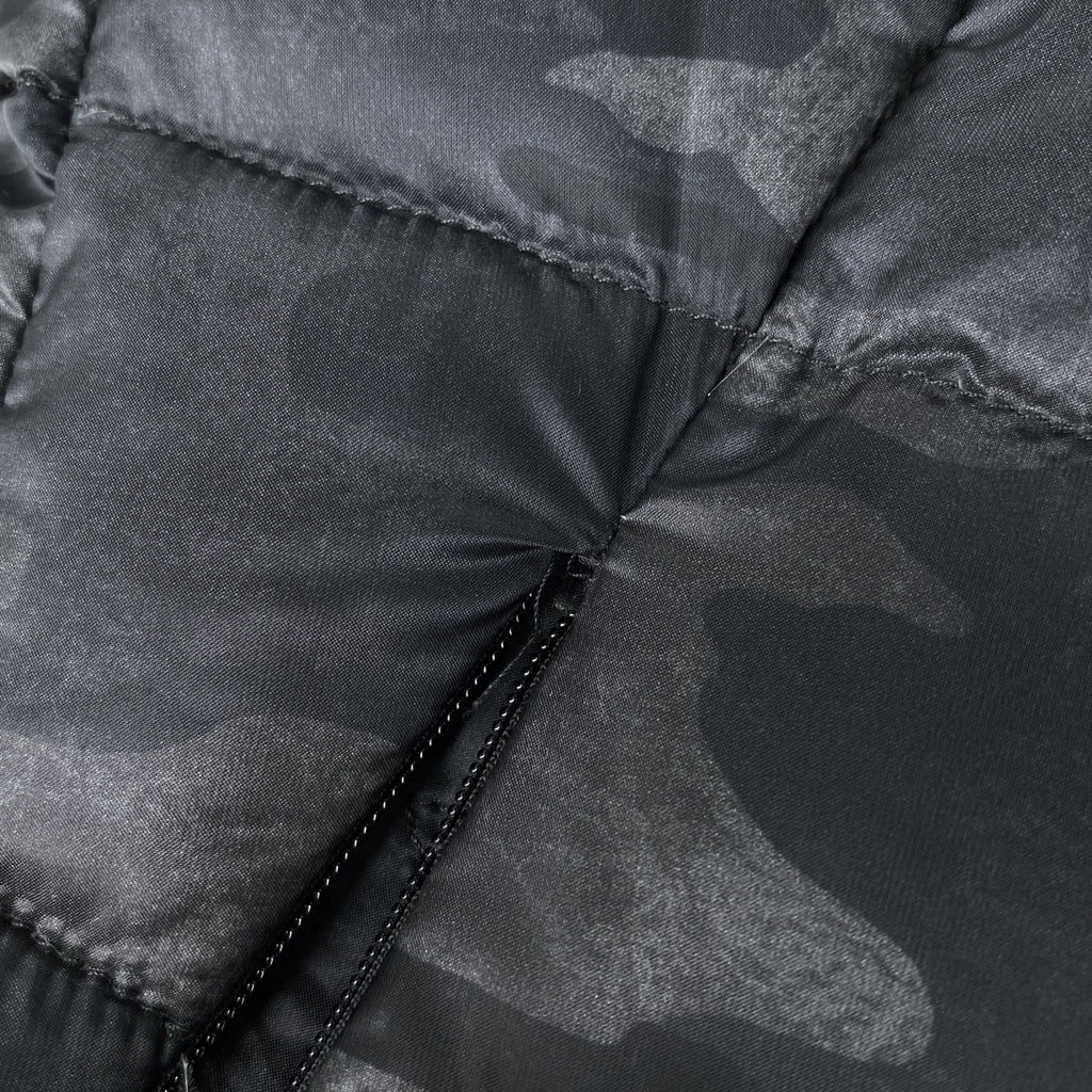 タトラス 迷彩柄 ダウンコート LTA18A4633 ダブルファスナー リバーシブル アウター ダウンコート ブラック レディース 【中古】brapp