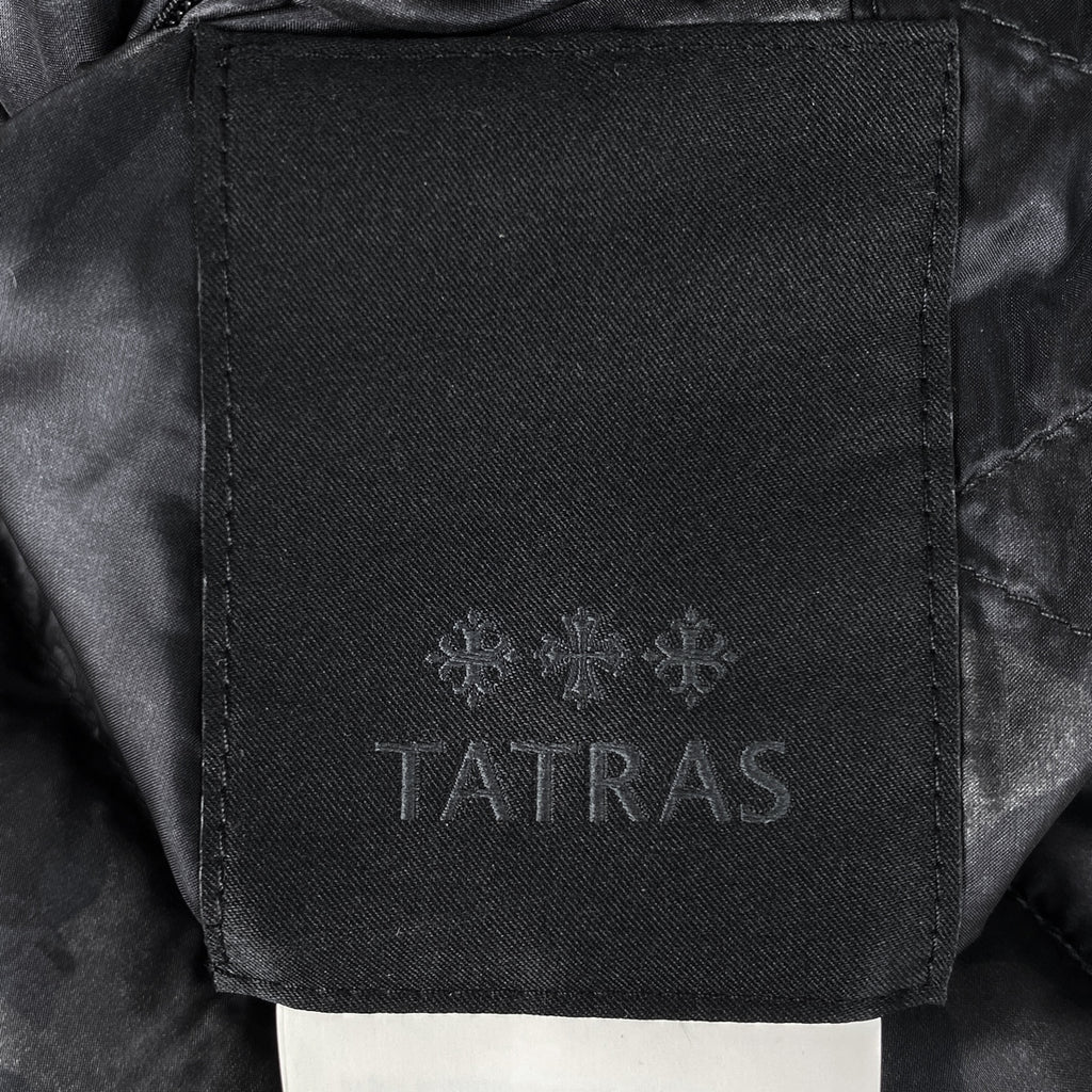 タトラス 迷彩柄 ダウンコート LTA18A4633 ダブルファスナー リバーシブル アウター ダウンコート ブラック レディース 【中古】brapp