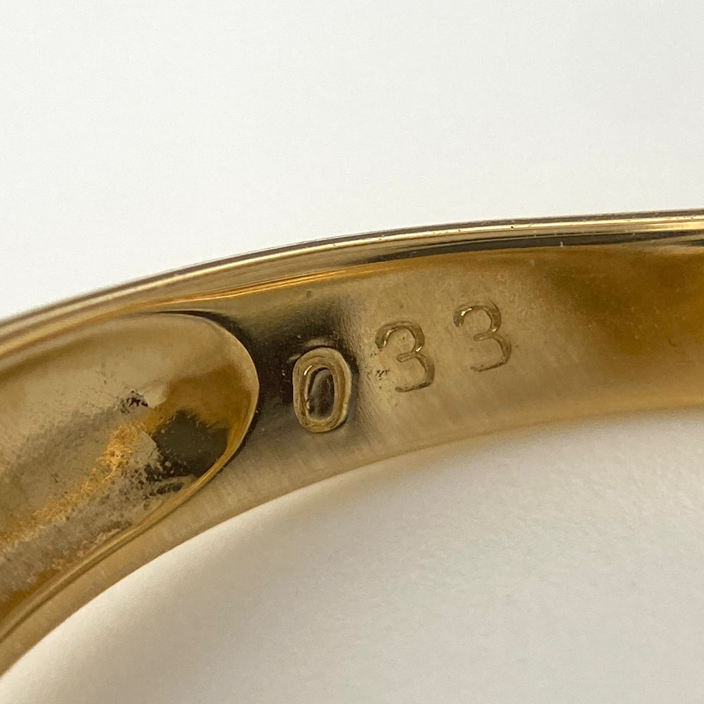 メレダイヤ デザインリング YG イエローゴールド 指輪 リング 2.8 K18 ダイヤモンド レディース 【中古】nbjwl