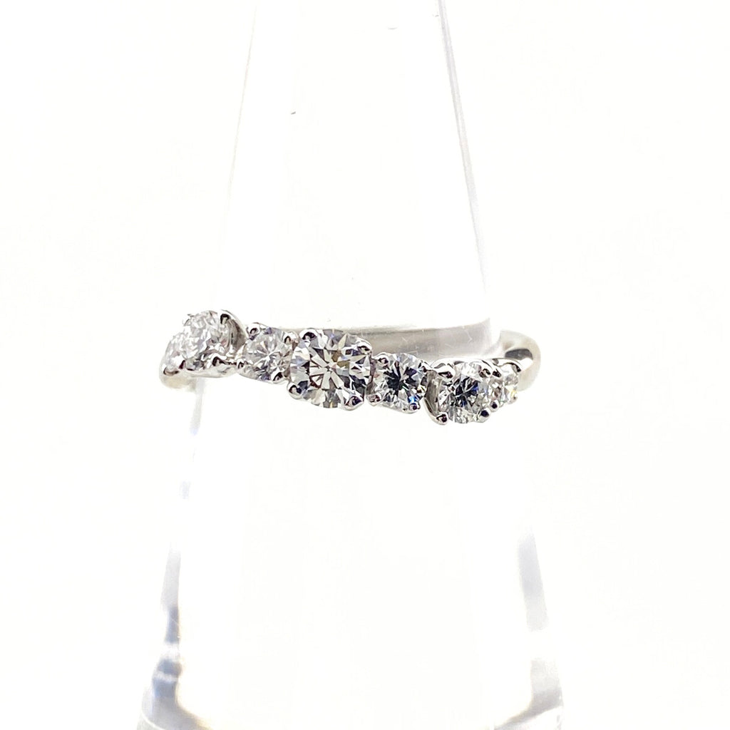 メレダイヤ デザインリング プラチナ 指輪 リング 12号 Pt900 ダイヤモンド レディース 【中古】nbjwl