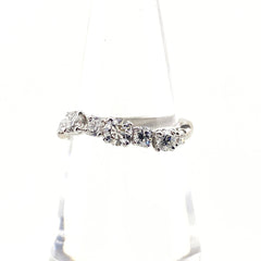 メレダイヤ デザインリング プラチナ 指輪 リング 12号 Pt900 ダイヤモンド レディース 【中古】nbjwl