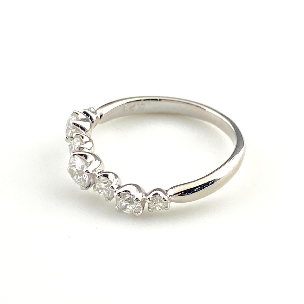 メレダイヤ デザインリング プラチナ 指輪 リング 12号 Pt900 ダイヤモンド レディース 【中古】nbjwl