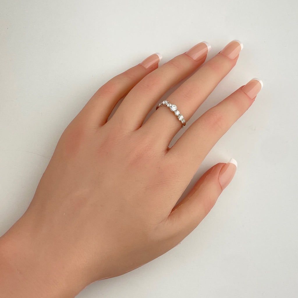 メレダイヤ デザインリング プラチナ 指輪 リング 12号 Pt900 ダイヤモンド レディース 【中古】nbjwl