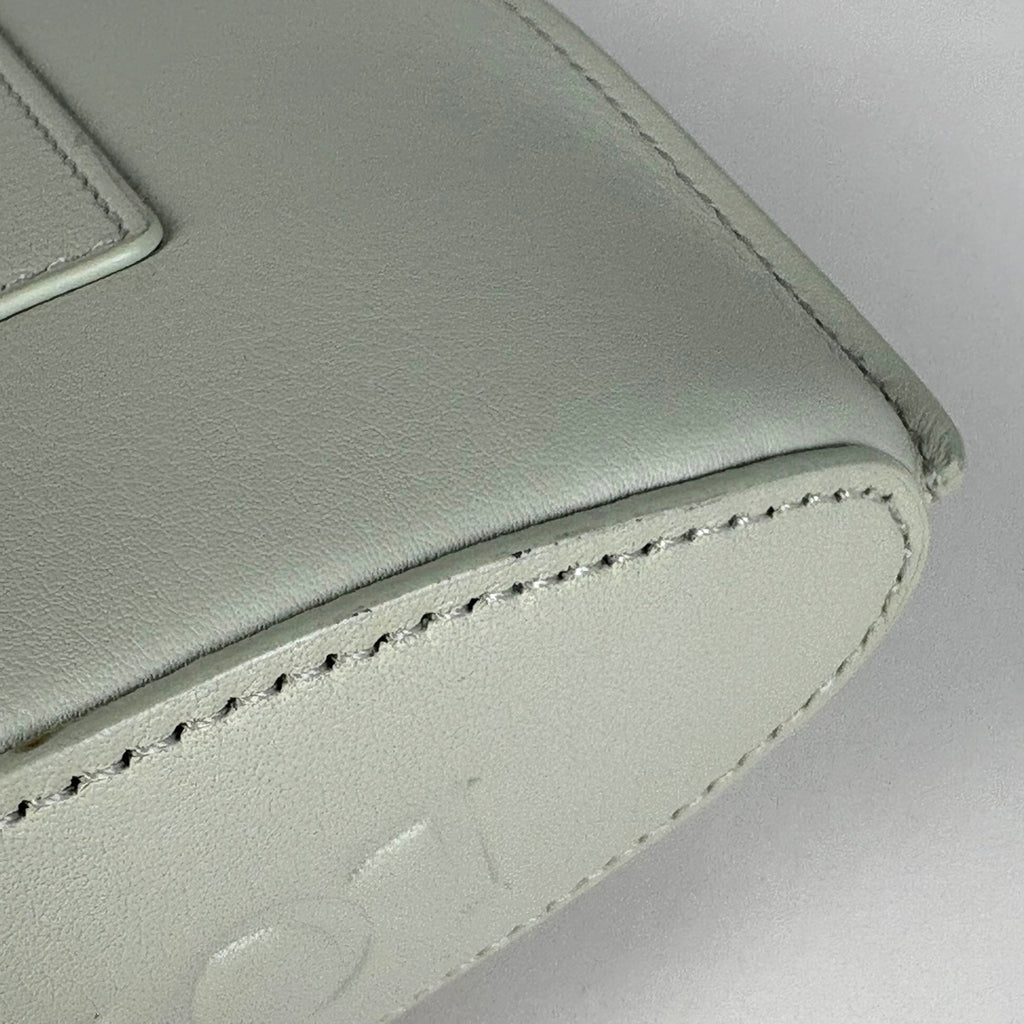 ロエベ ダイスポケット アナグラム ロゴ ショルダーバッグ レザー グリーン レディース 【中古】brbag