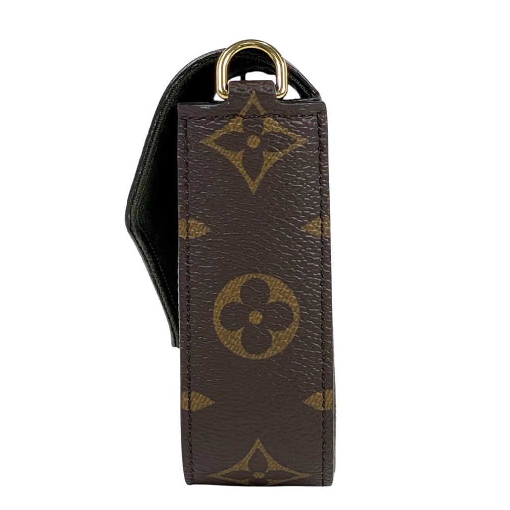 ルイ・ヴィトン ミュルティ ポシェット フェリシー 斜め掛け ポーチ カーキ ショルダーバッグ モノグラム ブラウン グリーン M80091 レディース 【中古】brbag