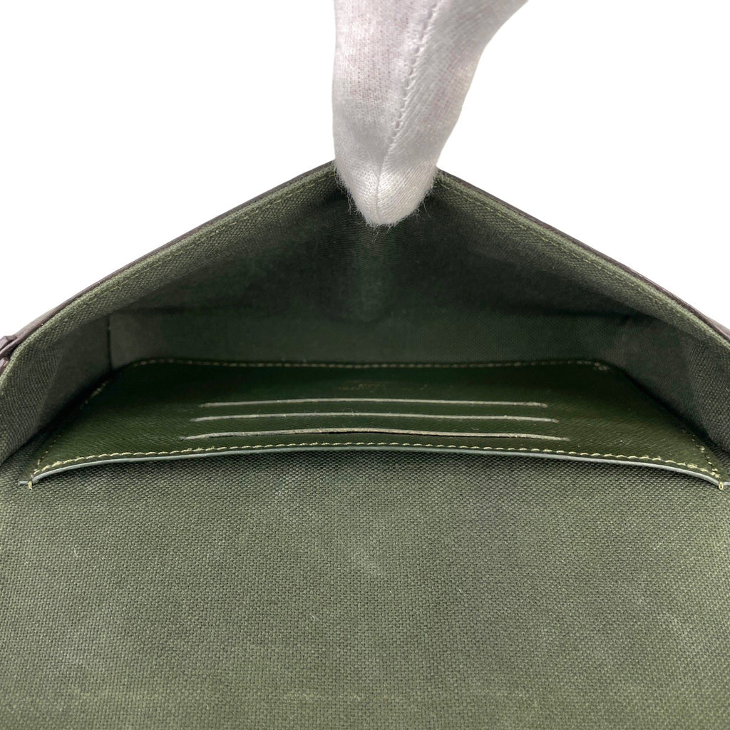 ルイ・ヴィトン ミュルティ ポシェット フェリシー 斜め掛け ポーチ カーキ ショルダーバッグ モノグラム ブラウン グリーン M80091 レディース 【中古】brbag