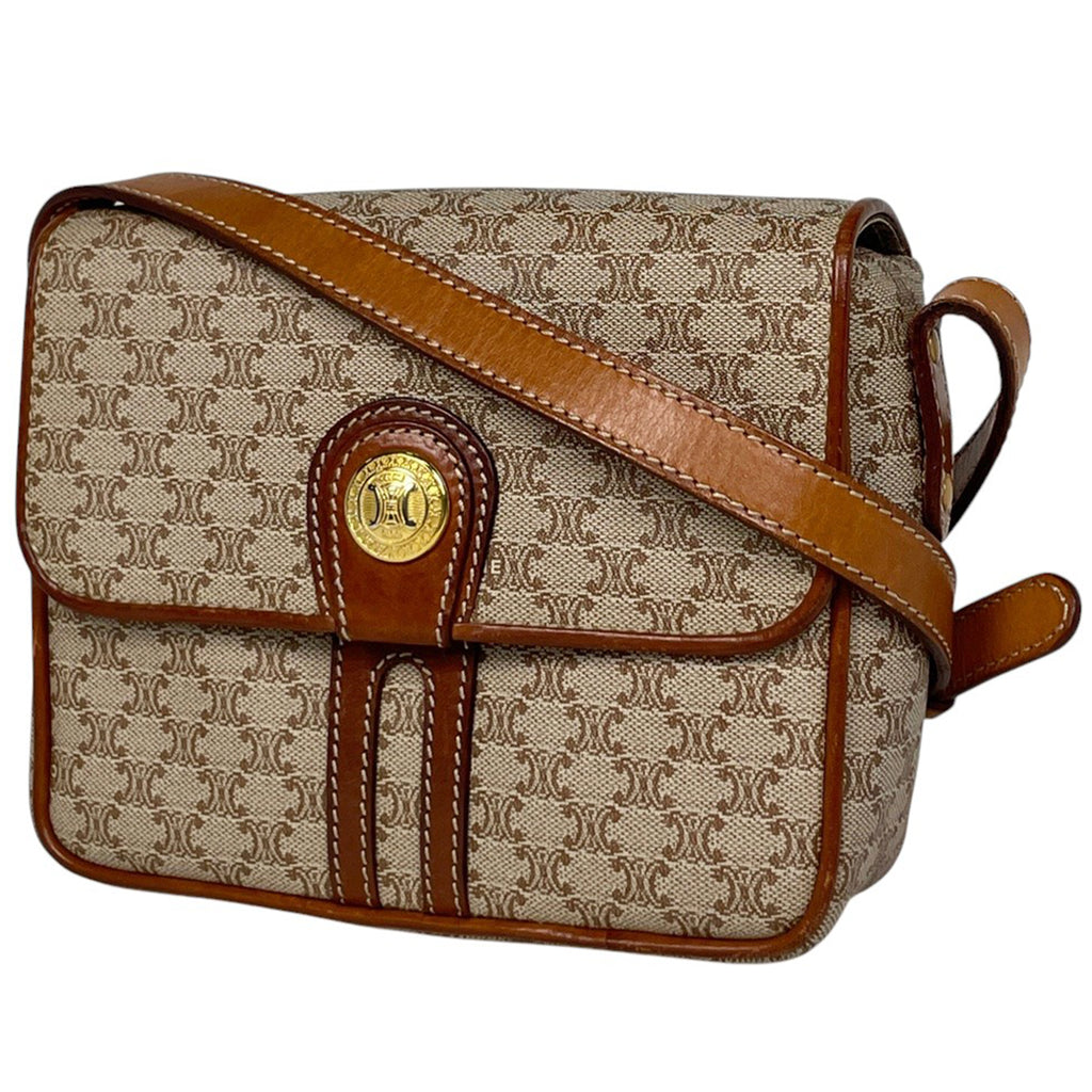 バイセル公式】セリーヌ マカダム柄 ショルダーバッグ ロゴ 総柄