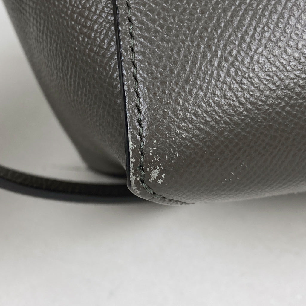 セリーヌ ベルトバッグ ナノ 2WAY ショルダーバッグ ハンドバッグ レザー グレー レディース 【中古】brbag