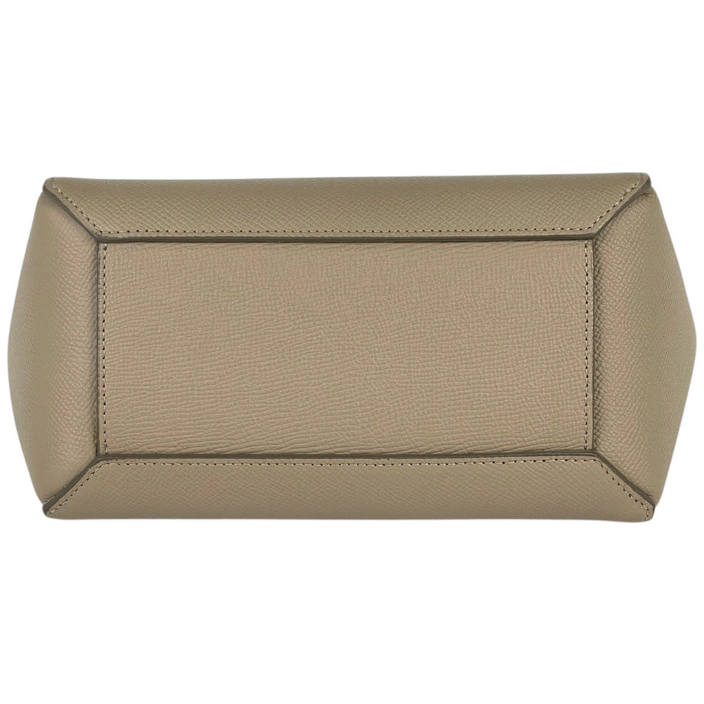 セリーヌ ベルトバッグ ナノ 2WAY ショルダーバッグ ハンドバッグ レザー ベージュ レディース 【中古】brbag