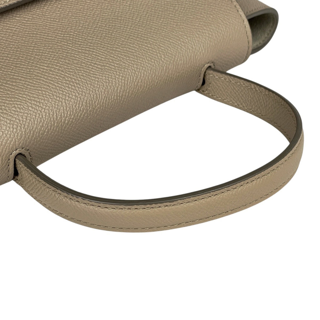 セリーヌ ベルトバッグ ナノ 2WAY ショルダーバッグ ハンドバッグ レザー ベージュ レディース 【中古】brbag