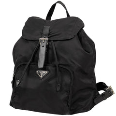プラダ ロゴプレート リュックサック バックパック デイパック リュック ナイロン ネロ(ブラック) レディース 【中古】brbag
