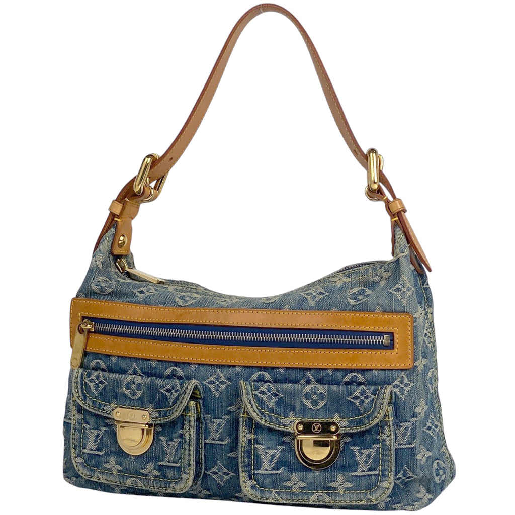 ルイ・ヴィトン バギー PM 肩掛け ハンドバッグ ワンショルダー ショルダーバッグ モノグラムデニム ブルー M95049 レディース 【中古】brbag