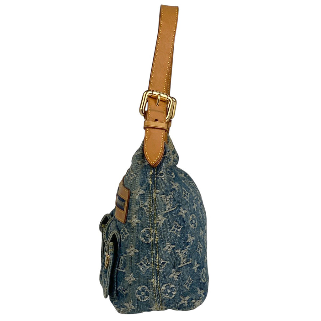 ルイ・ヴィトン バギー PM 肩掛け ハンドバッグ ワンショルダー ショルダーバッグ モノグラムデニム ブルー M95049 レディース 【中古】brbag