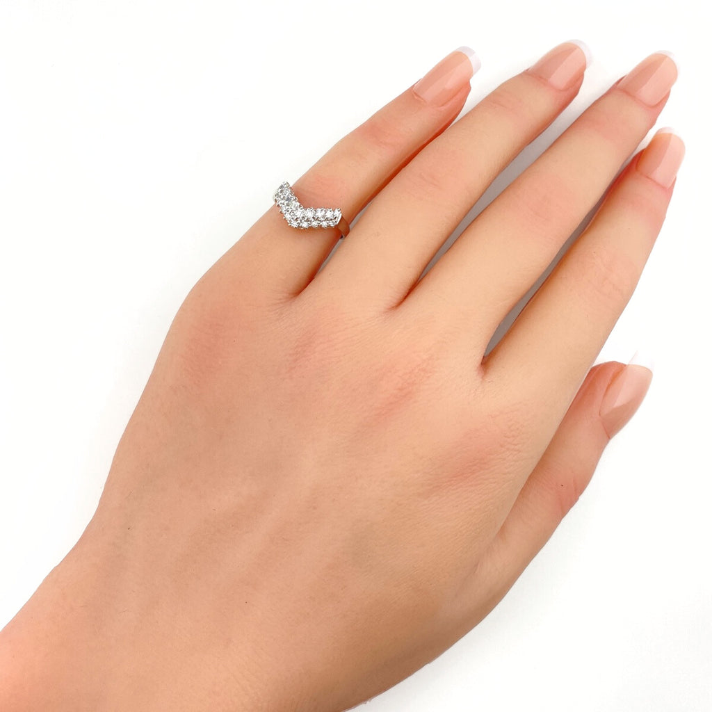 メレダイヤ デザインリング プラチナ 指輪 リング 7号 Pt900 ダイヤモンド レディース 【中古】nbjwl