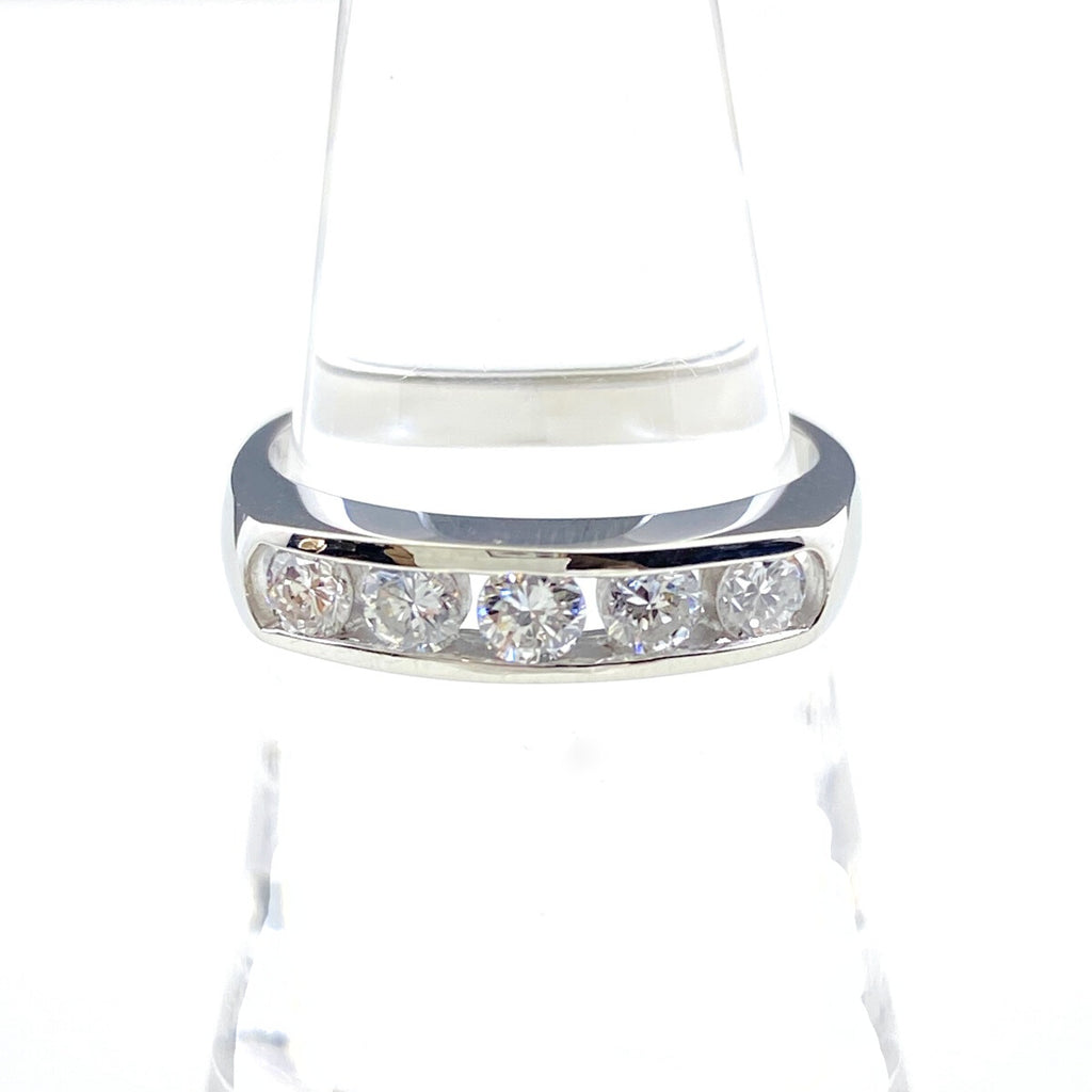 メレダイヤ デザインリング プラチナ 指輪 リング 11号 Pt900 ダイヤモンド レディース 【中古】nbjwl