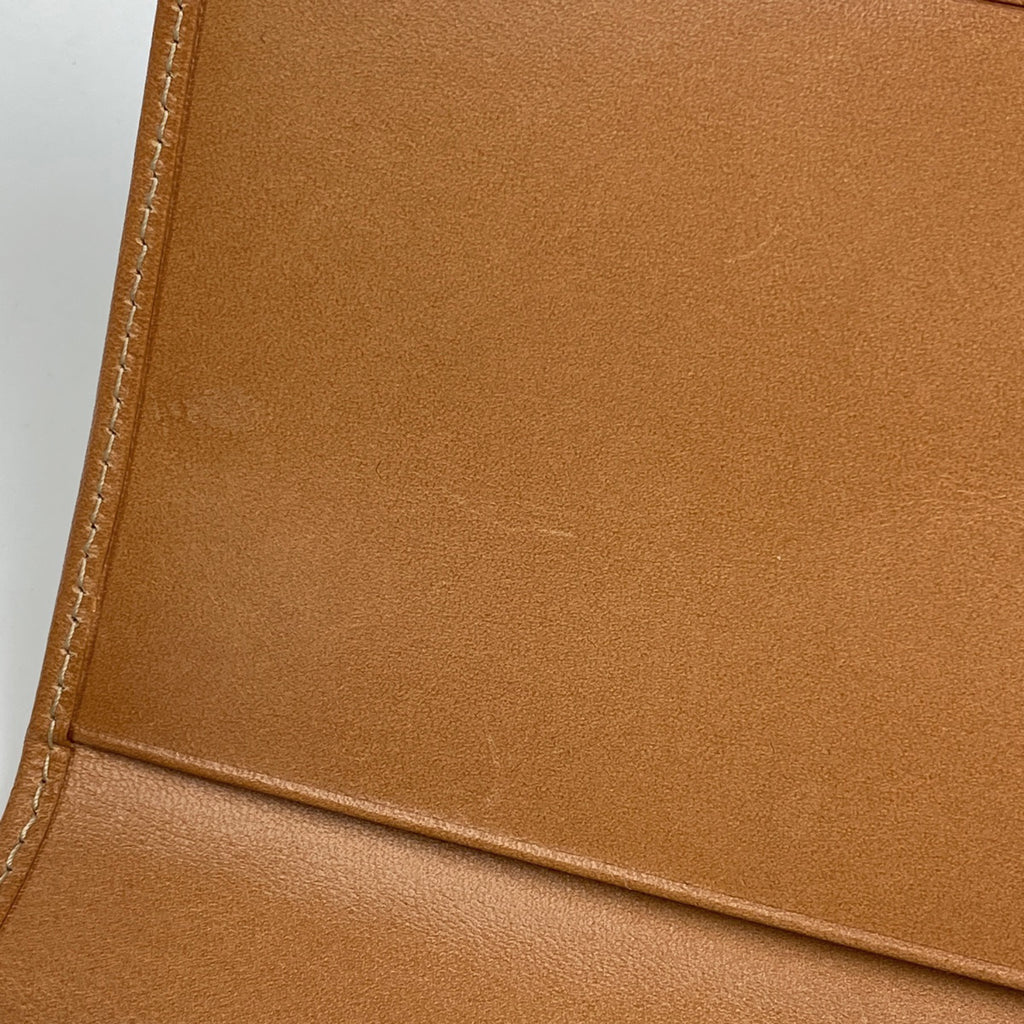 セリーヌ マカダム柄 二つ折り 長財布 札入れ 小銭入れ がま口 長財布 コーティングキャンバス ブラウン レディース 【中古】brbag