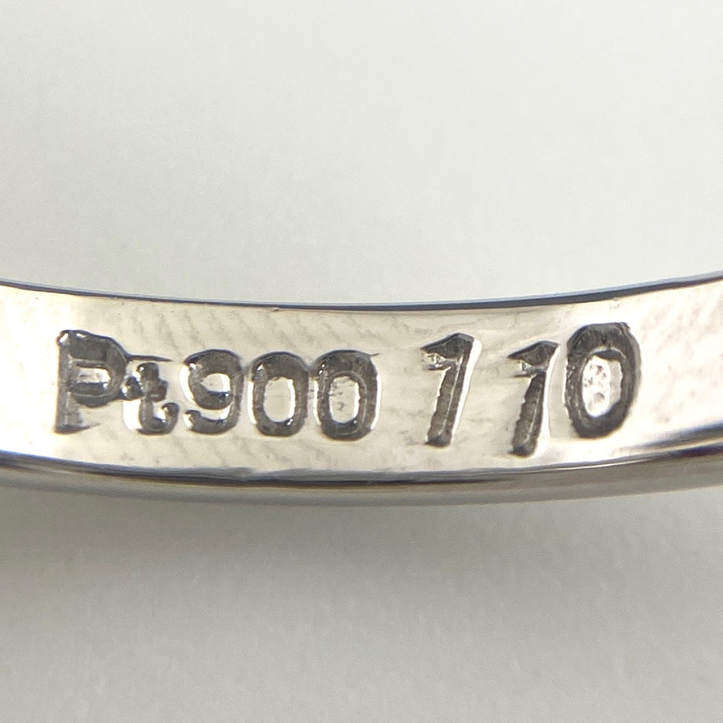 ルビー デザインリング プラチナ 指輪 メレダイヤ リング 12号 Pt900 ルビー ダイヤモンド レディース 【中古】nbjwl