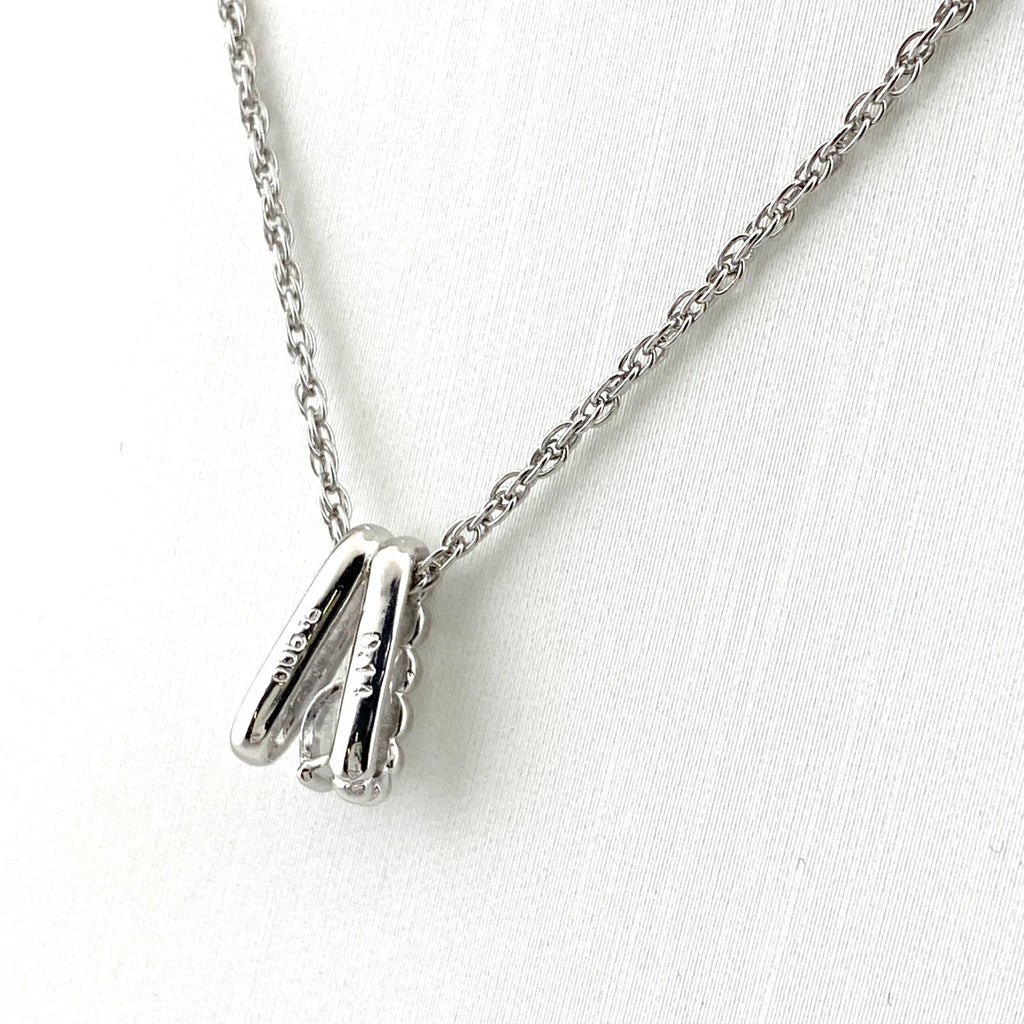 ダイヤモンド デザインネックレス プラチナ ペンダント ネックレス Pt900 Pt850 ダイヤモンド レディース 【中古】nbjwl