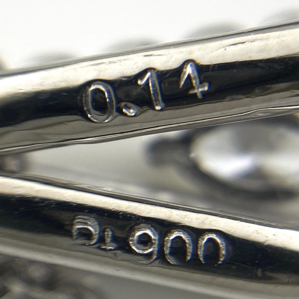 ダイヤモンド デザインネックレス プラチナ ペンダント ネックレス Pt900 Pt850 ダイヤモンド レディース 【中古】nbjwl