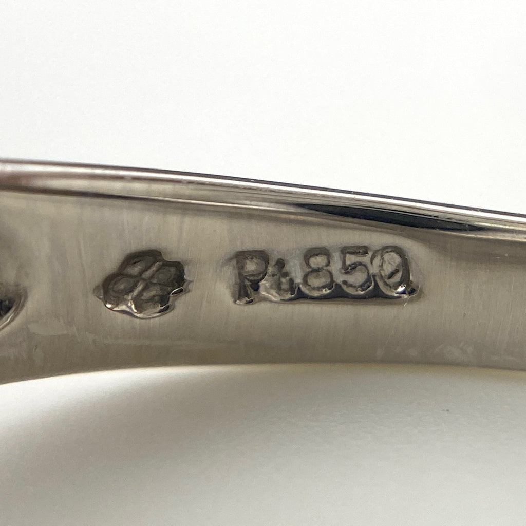 サファイア デザインリング プラチナ メレダイヤ 指輪 リング 10.5号 Pt850 サファイア ダイヤモンド レディース 【中古】nbjwl