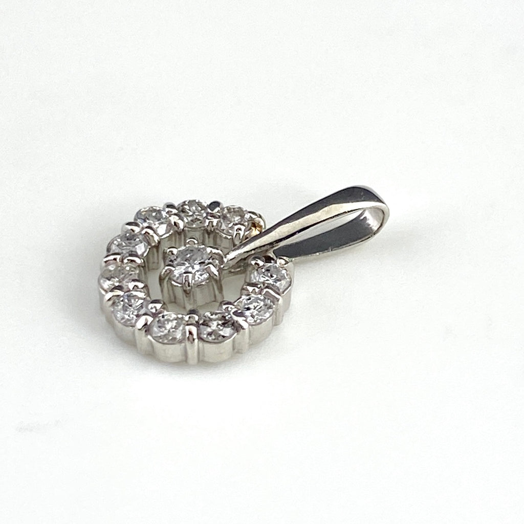 メレダイヤ デザインペンダントトップ プラチナ ペンダントトップ Pt900 ダイヤモンド レディース 【中古】nbjwl