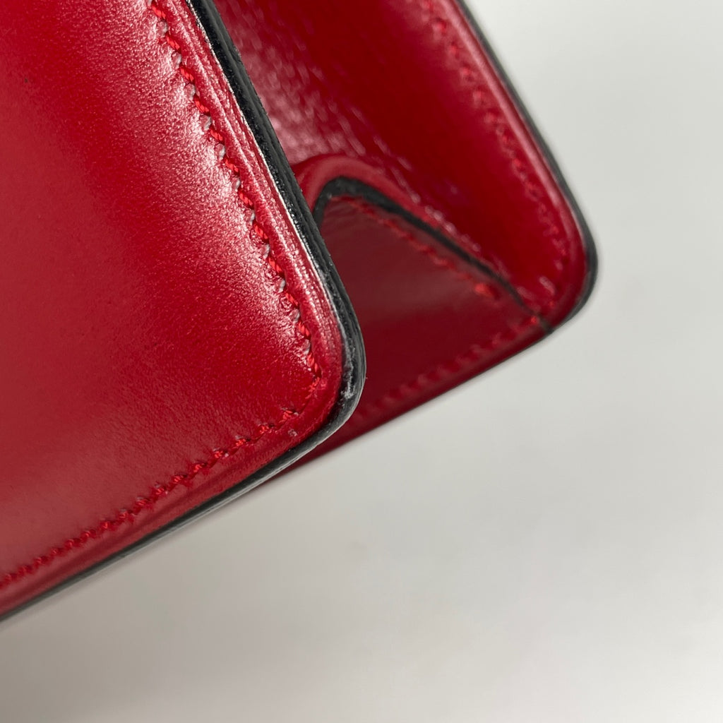 セリーヌ ロゴ ハンドバッグ 手提げ ハンドバッグ レザー レッド レディース 【中古】brbag