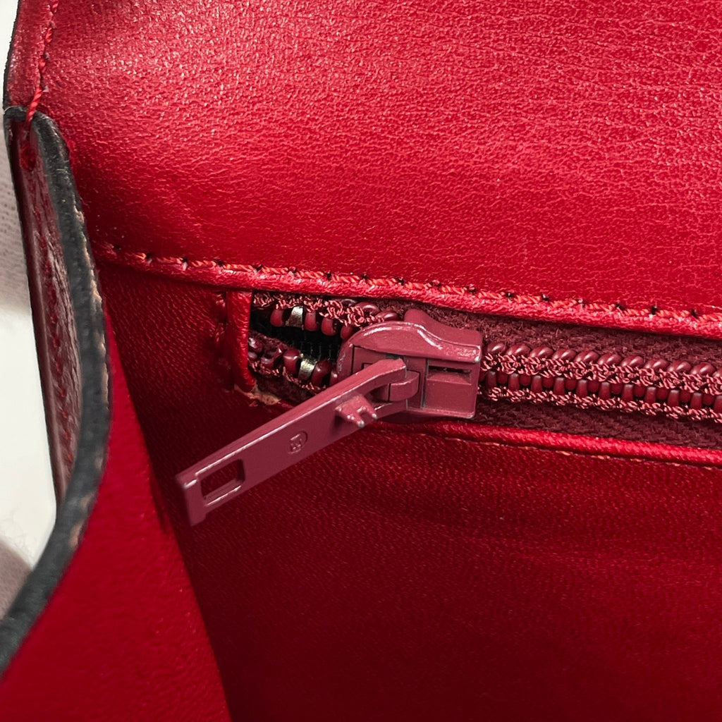 セリーヌ ロゴ ハンドバッグ 手提げ ハンドバッグ レザー レッド レディース 【中古】brbag