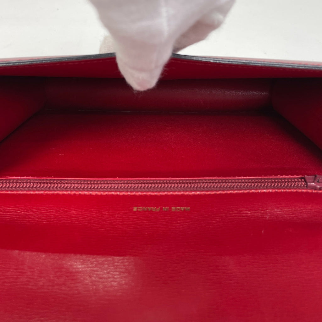 セリーヌ ロゴ ハンドバッグ 手提げ ハンドバッグ レザー レッド レディース 【中古】brbag