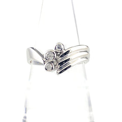 メレダイヤ デザインリング プラチナ 指輪 リング 12号 Pt900 ダイヤモンド レディース 【中古】nbjwl