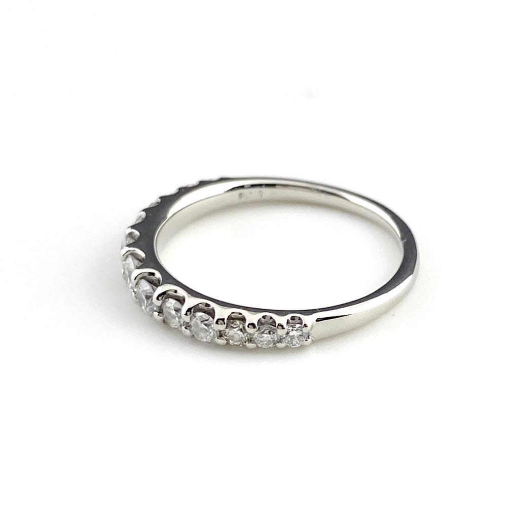 メレダイヤ デザインリング プラチナ 指輪 リング 8.5号 Pt900 ダイヤモンド レディース 【中古】nbjwl