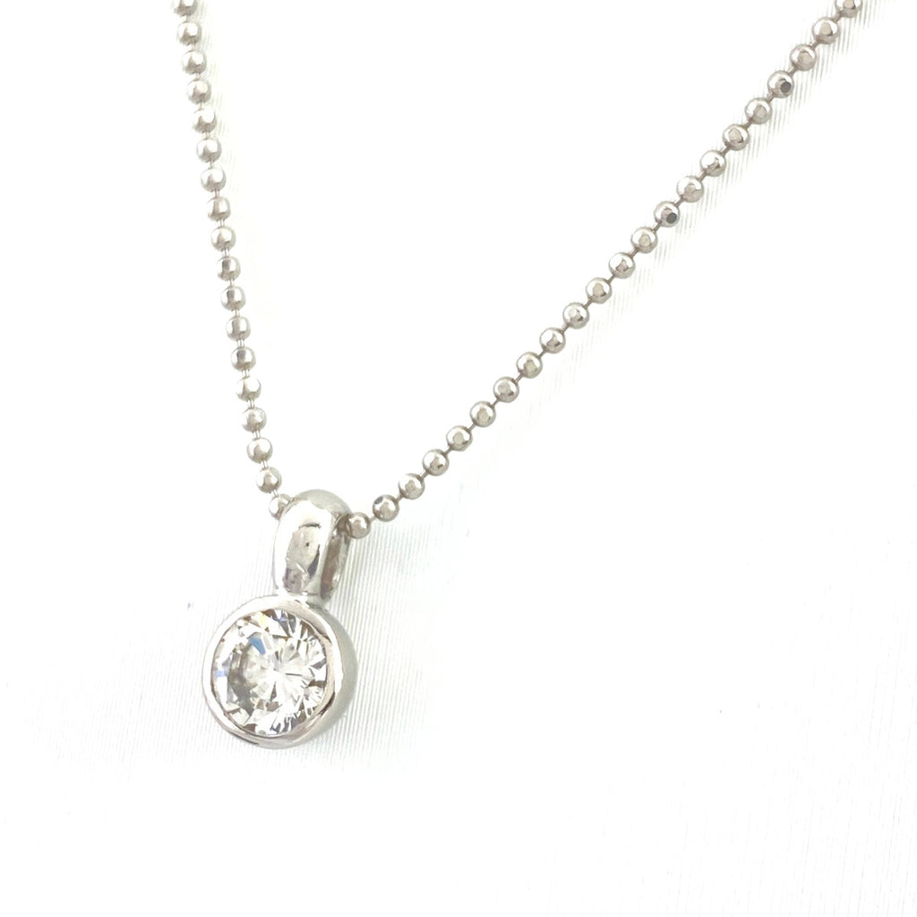 メレダイヤ デザインネックレス プラチナ ペンダント ネックレス Pt900 Pt850 ダイヤモンド レディース 【中古】nbjwl