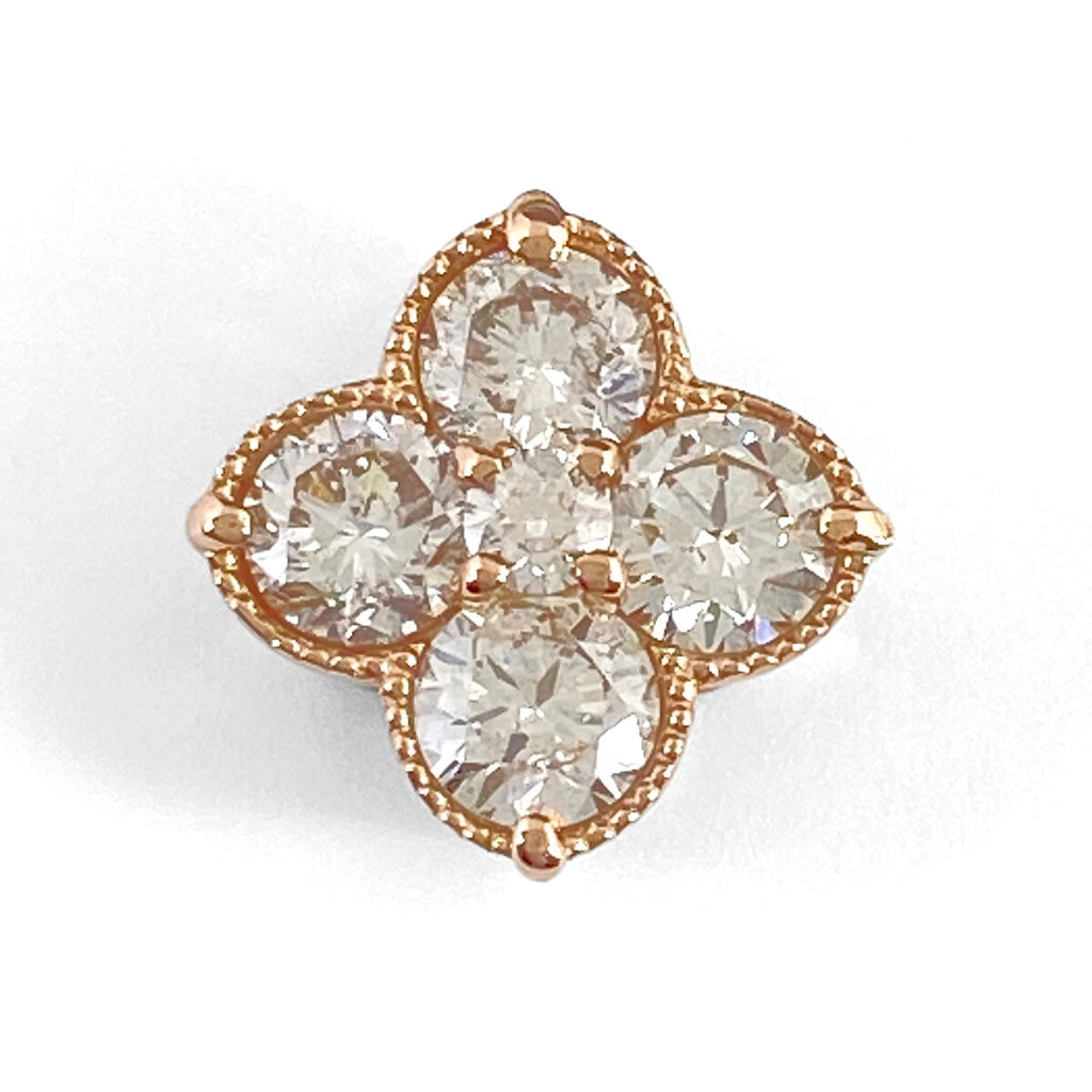 メレダイヤ ペンダントトップ PG ピンクゴールド ペンダントトップ K18 ダイヤモンド レディース 【中古】nbjwl