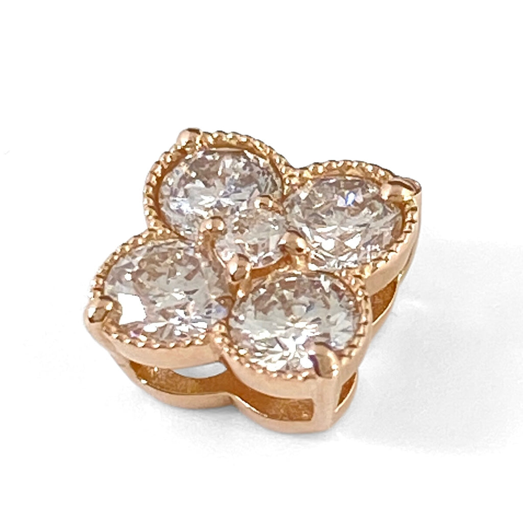 メレダイヤ ペンダントトップ PG ピンクゴールド ペンダントトップ K18 ダイヤモンド レディース 【中古】nbjwl