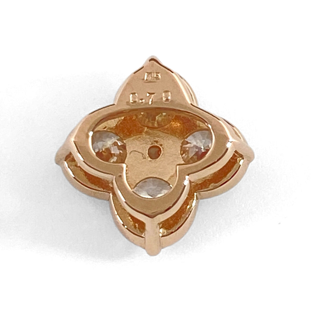 メレダイヤ ペンダントトップ PG ピンクゴールド ペンダントトップ K18 ダイヤモンド レディース 【中古】nbjwl