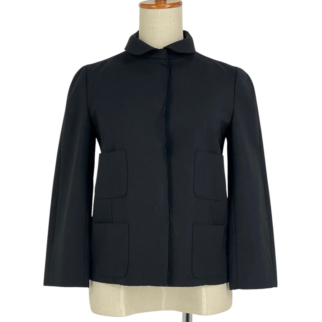 ジルサンダー ジャケット NAVY アウター ブラック レディース 【中古】brapp