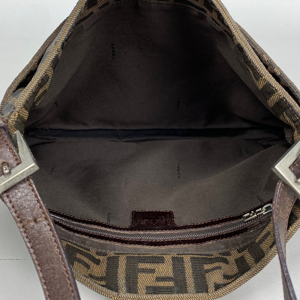 フェンディ ズッカ柄 ショルダーバッグ ワンショルダー ショルダーバッグ キャンバス ブラウン 26727 レディース 【中古】brbag