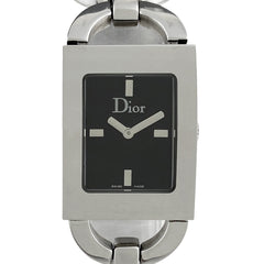 クリスチャンディオール マリス D78-109 腕時計 SS クォーツ ブラック レディース 【中古】wtcbb