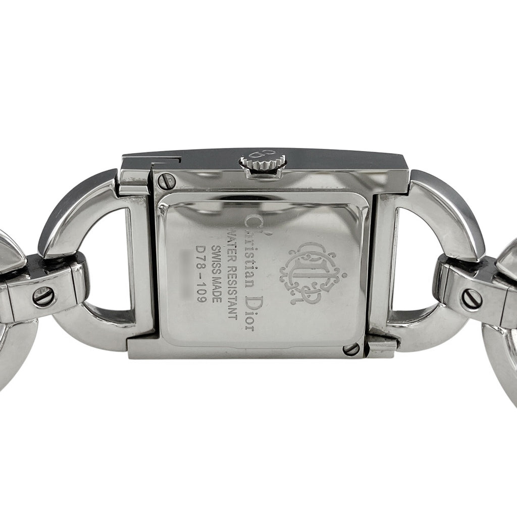 クリスチャンディオール マリス D78-109 腕時計 SS クォーツ ブラック レディース 【中古】wtcbb