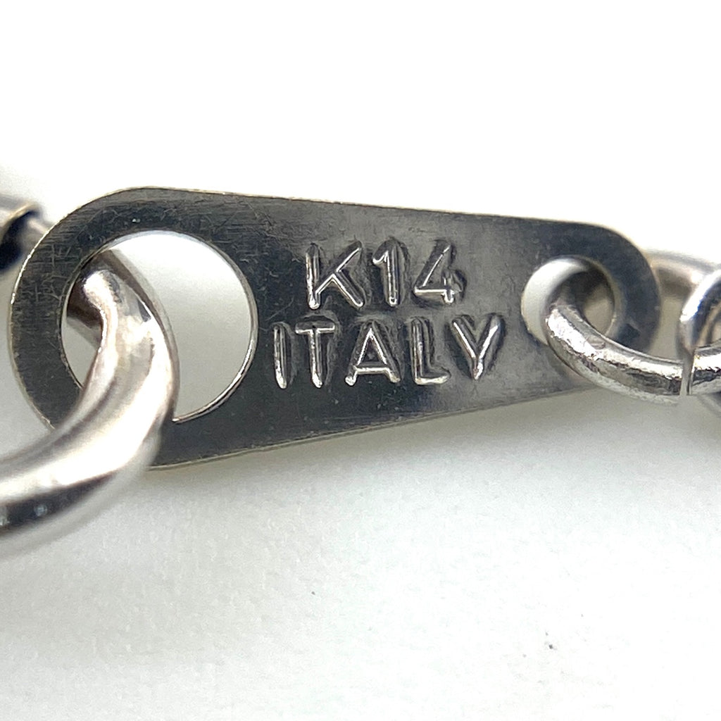 メレダイヤ デザインネックレス ペンダント ネックレス K14 ダイヤモンド レディース 【中古】nbjwl