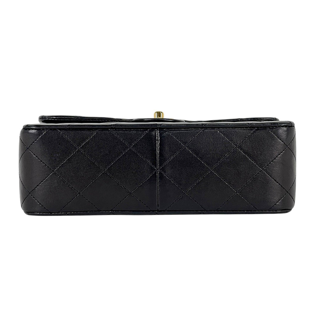 シャネル マトラッセ シングルフラップ チェーン ショルダーバッグ ココマーク ショルダーバッグ レザー ブラック A01163 レディース 【中古】brbag