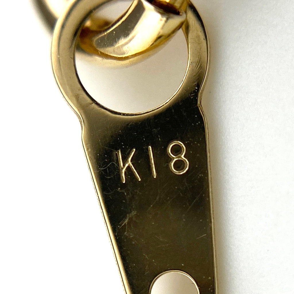 メレダイヤ デザインネックレス YG イエローゴールド ペンダント ネックレス K18 ダイヤモンド レディース 【中古】nbjwl